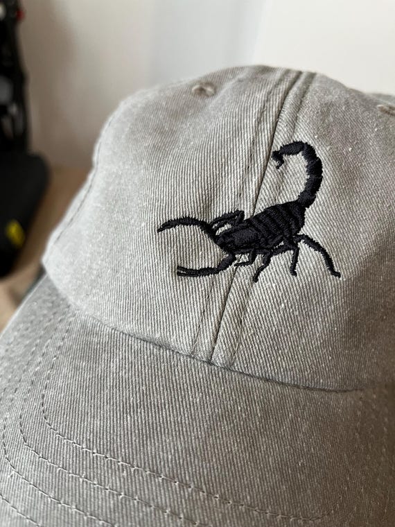 【Badee】Scorpion Embroidery Cap Scorpion Hat, Scorpion Lover Gift, Scorpion Gift
