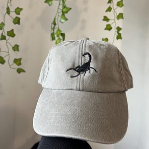 Scorpion Embroidered Vintage Cap