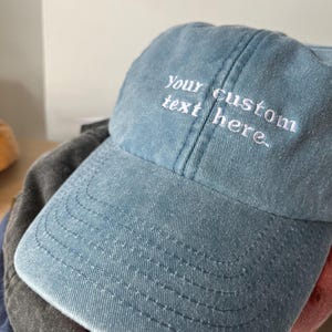 Gorra vintage bordada personalizada