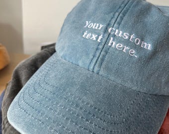 Custom Embroidered Vintage Cap