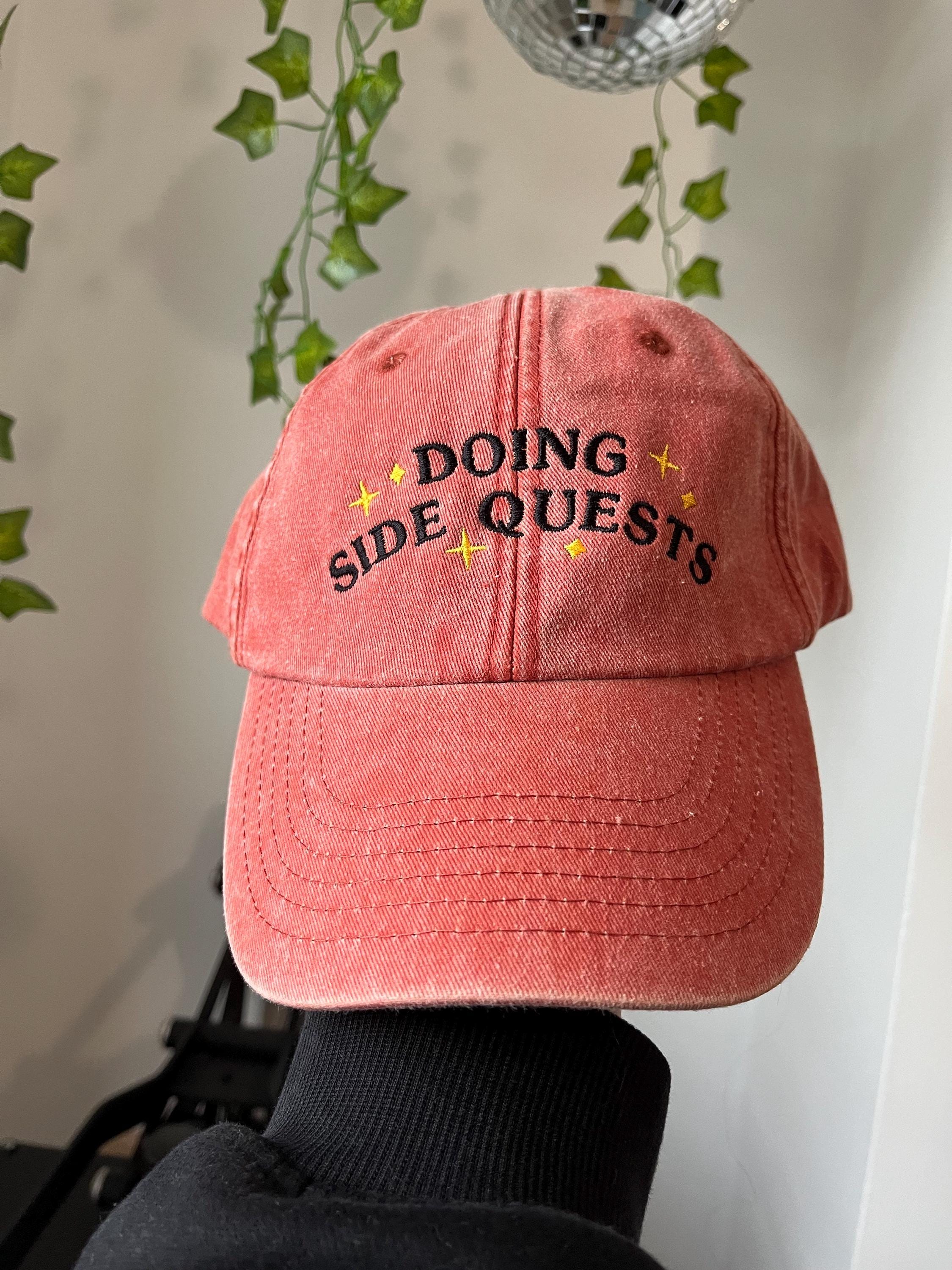 Doing Side Quests Embroidered Vintage Cap