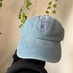 Custom Letter/Initials Embroidered Vintage Cap