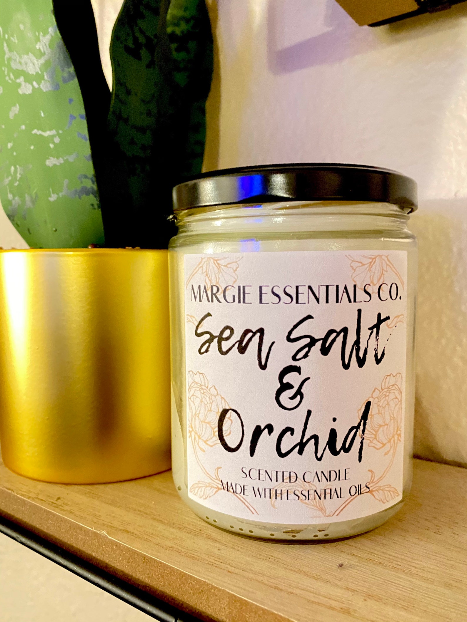 SEA SALT & ORCHID oz candle Etsy