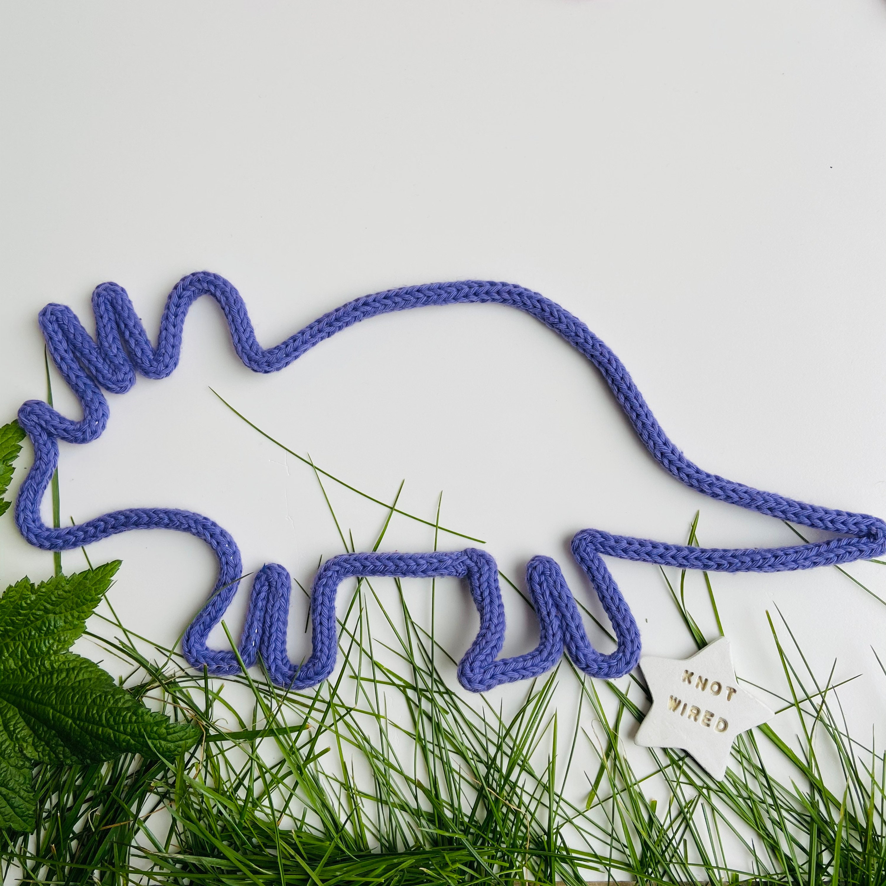 Dinosaur Knitted Wire Dinosaur Shelfie/wall Decor Etsy UK