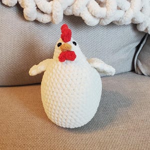 Chicken Hen Plushie Crochet Stuffed Animal Amigurumi