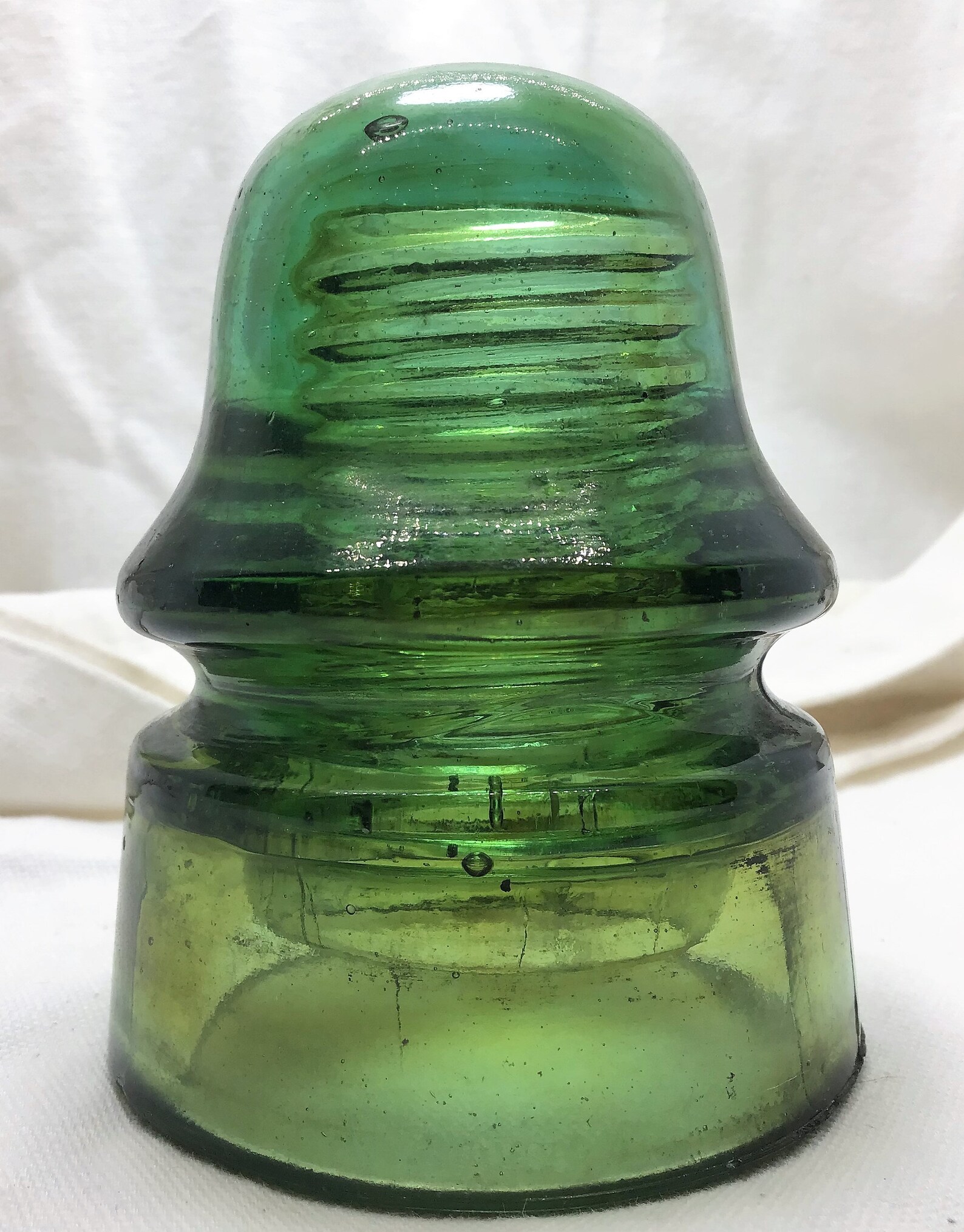 Unaltered Vintage Glass Insulator CD 162 Star Embossed Etsy