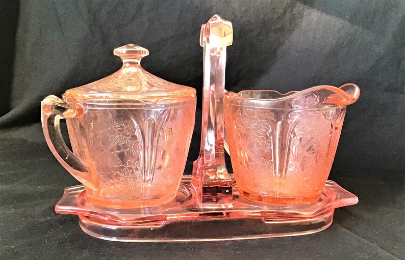 Vintage Pink Depression Glassware Jeannette Glass Company image 1