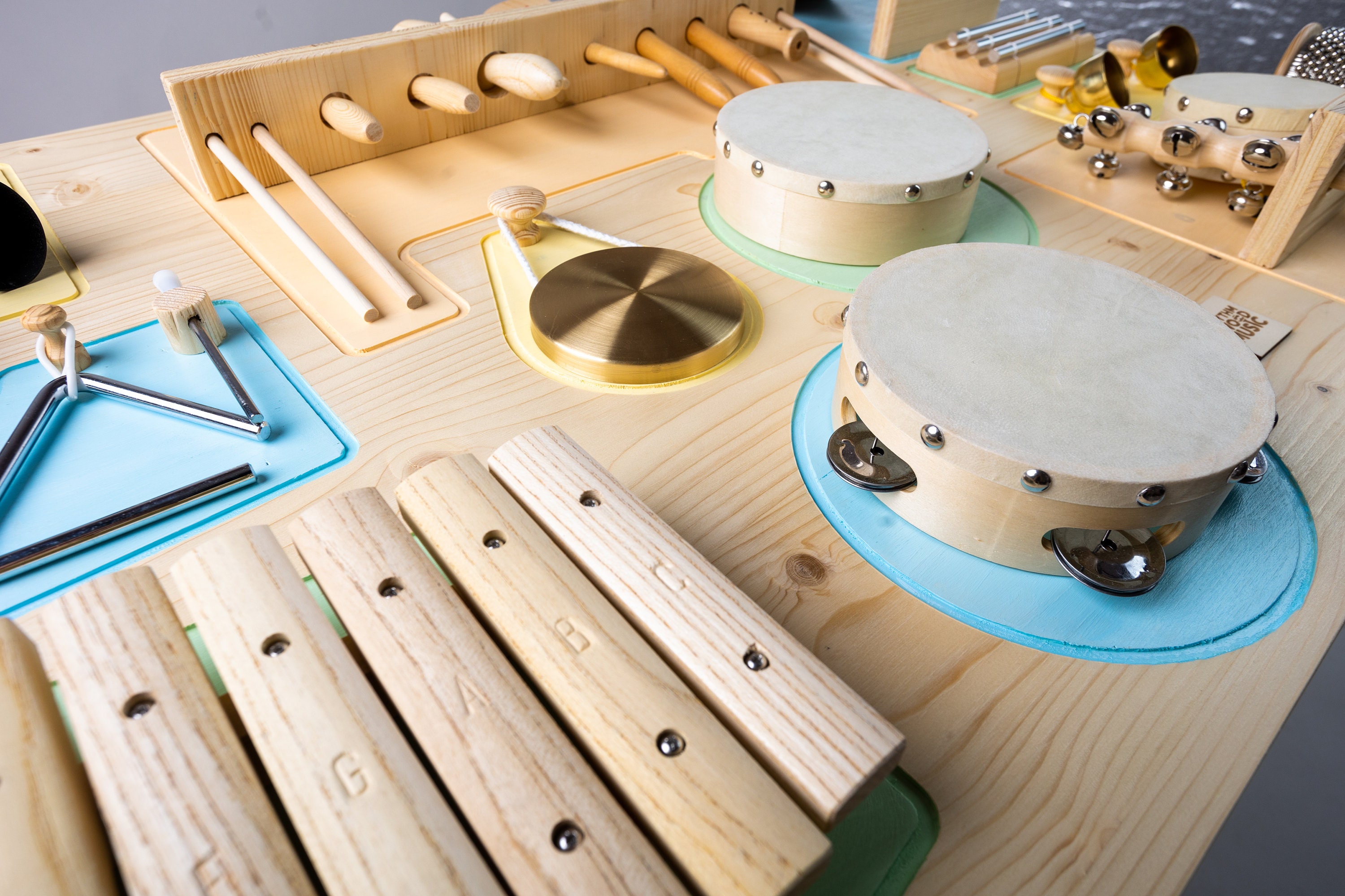 Wooden Musical Wall Panel, Montessori Sensory Decor, Educational ...
