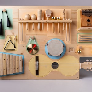 Music Wall Board with Percussion Instruments