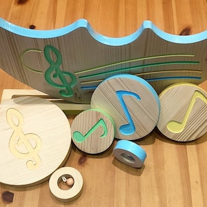Balance wooden toy With small bells Ecofriendly toy Wooden toy