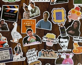 Stickers  Friends - Vinyle stickers bundle- Funny stickers pack- autocollants