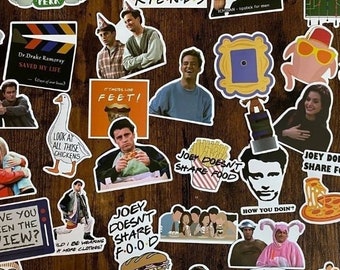 Stickers  Friends - Vinyle stickers bundle- Funny stickers pack- autocollants