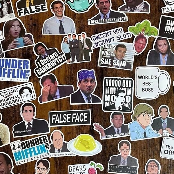 Stickers  The Office - Vinyle stickers bundle- Funny stickers pack- autocollants