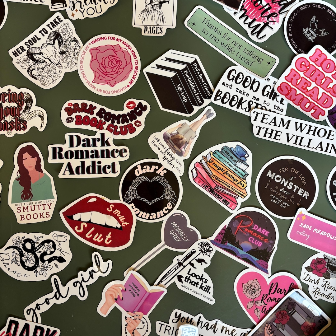 50 Dark Romance Stickers - Books - Booktok - Romance Books- Feminist ...