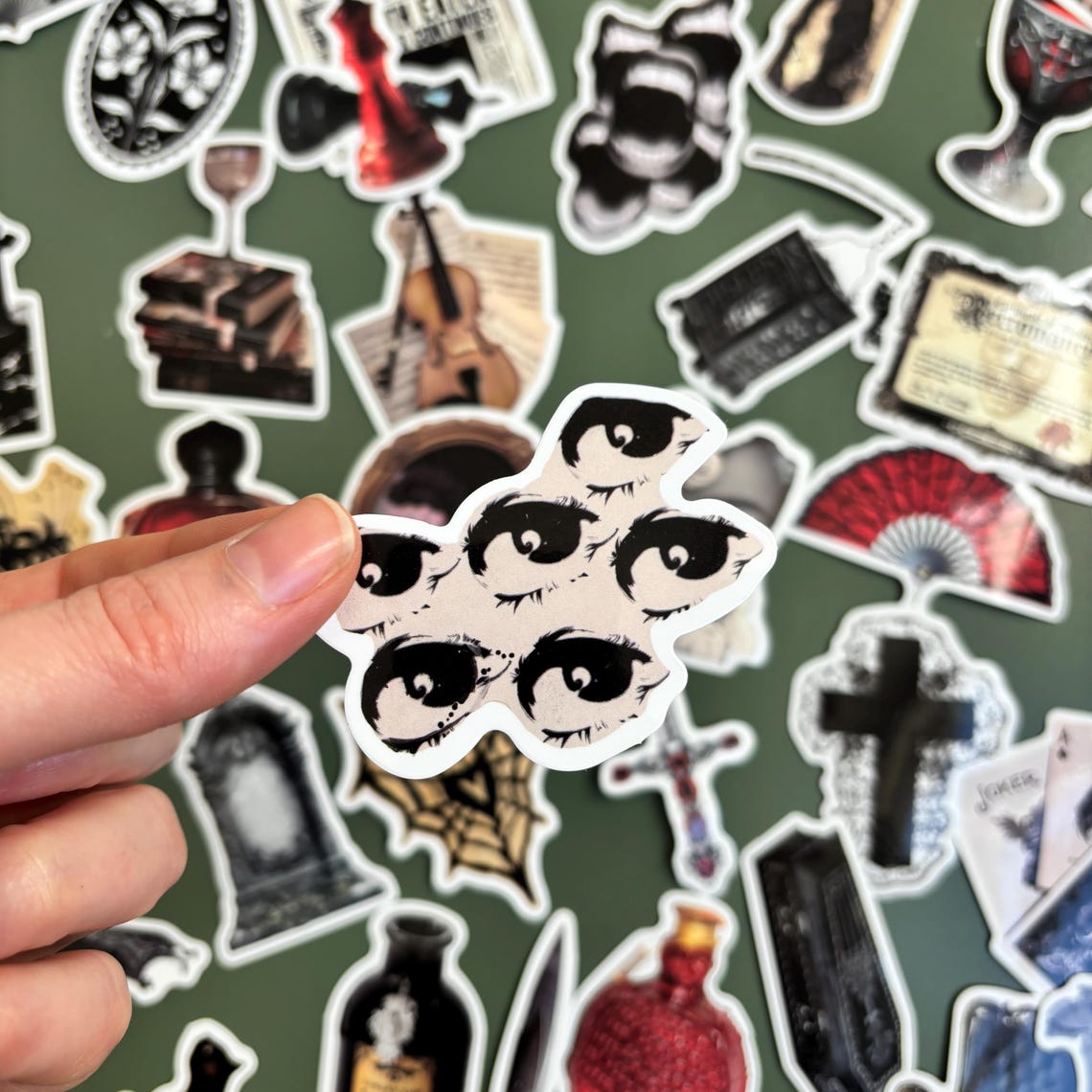 50 Stickers Dark Aesthetic - Gothic - Black - Vinyl Stickers Bundle ...
