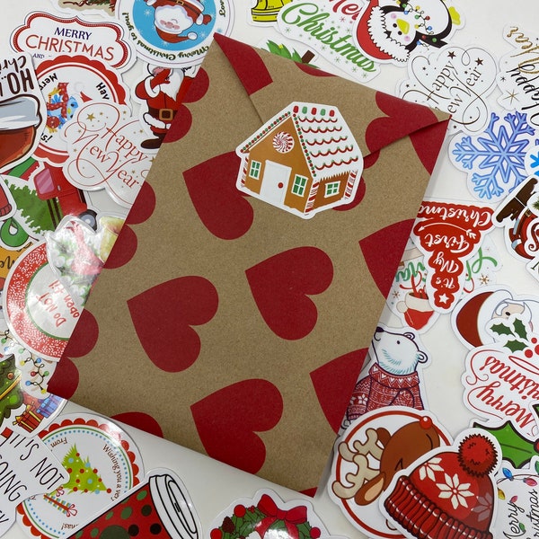 Stickers Noël et nouvel An pour papiers / emballage cadeaux originaux