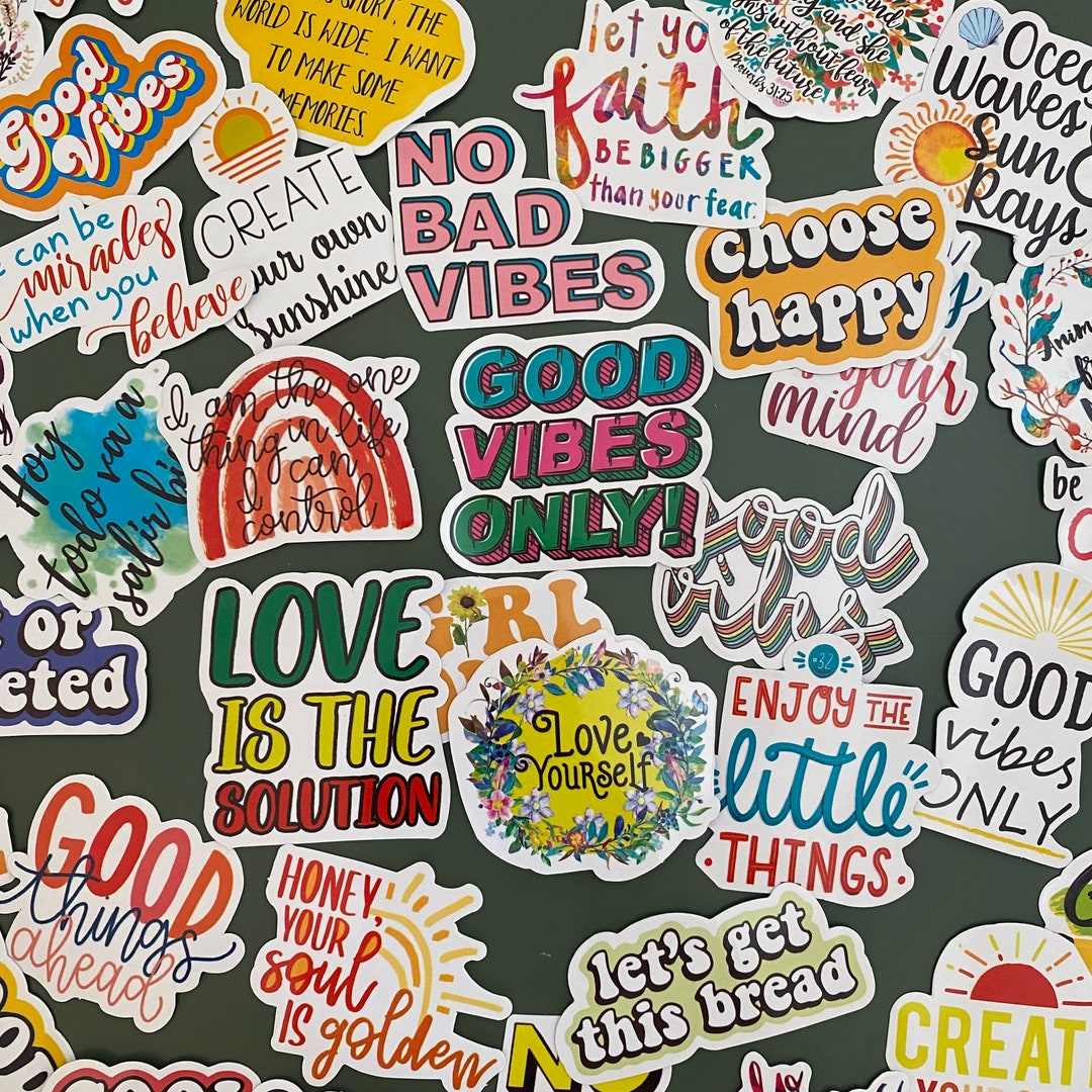 Lot De 50 Stickers Autocollants Th me Citations Quotes Good Vibes lot-de-50-stickers-autocollants-th-me-citations-quotes-good-vibes