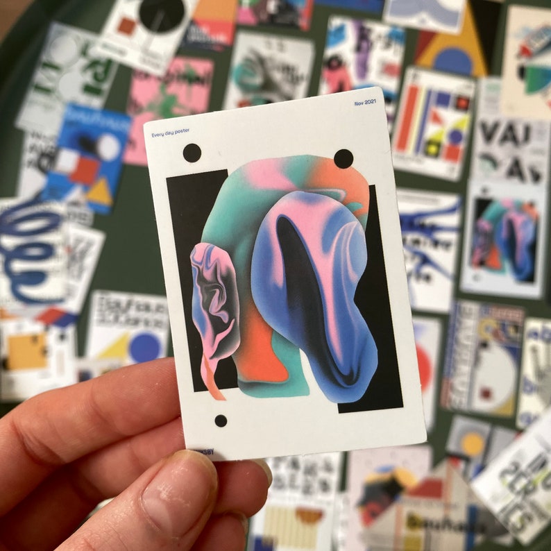 50 Stickers pack Art contemporain / Design / Bahaus / Art abstrait Vinyle stickers bundle Funny stickers pack autocollants image 3