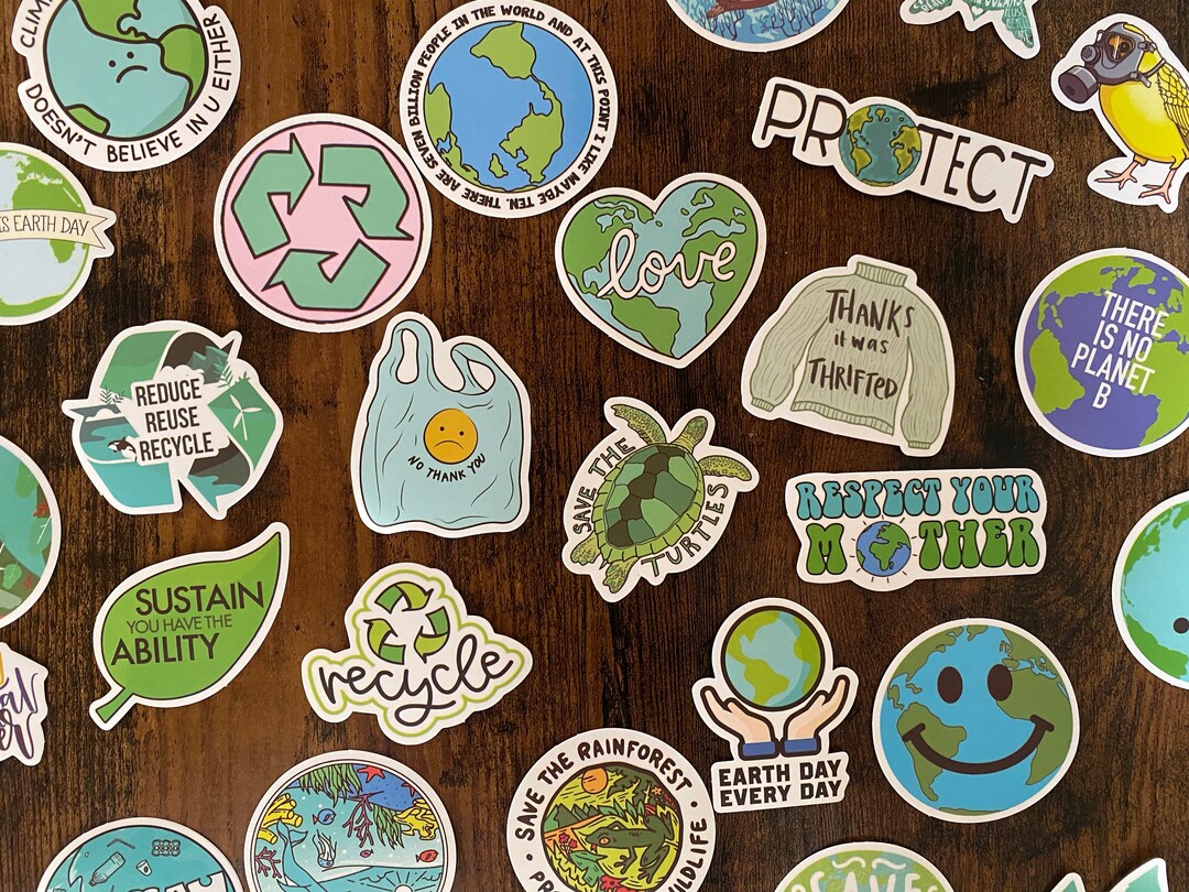 Ecology Stickers - Vinyl Stickers Bundle - Funny Stickers Pack ...