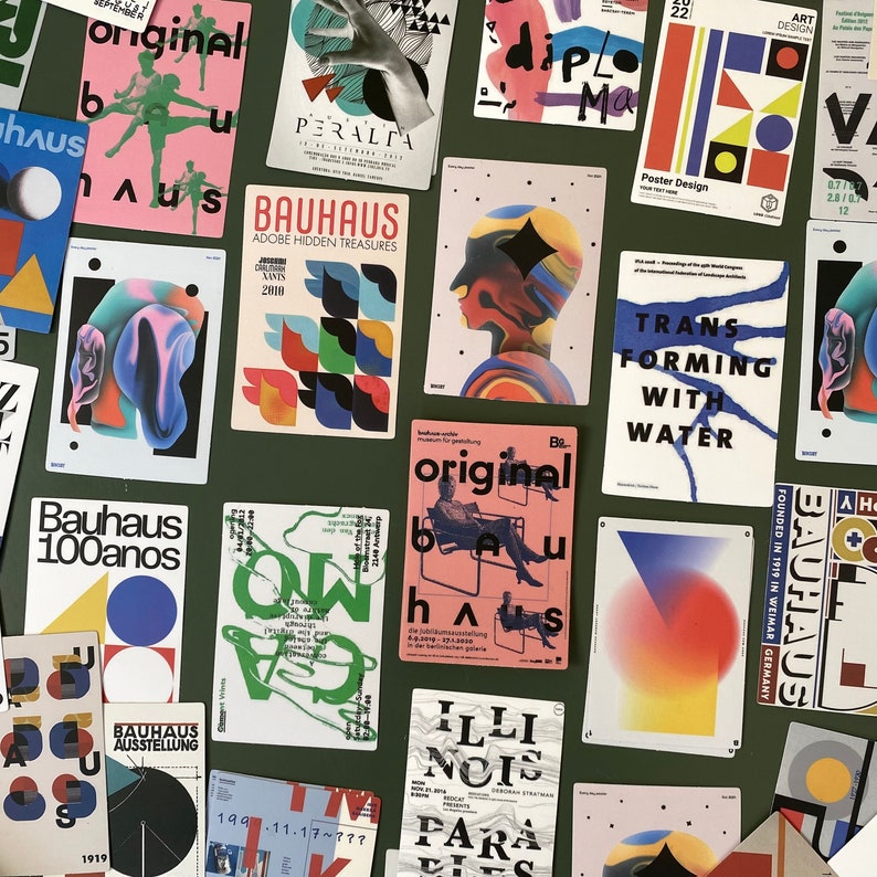 50 Stickers pack Art contemporain / Design / Bahaus / Art abstrait Vinyle stickers bundle Funny stickers pack autocollants image 1