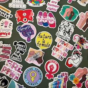 50 adesivi per l'uguaglianza della sorellanza femminista - Pacchetto di adesivi in vinile - Pacchetto di adesivi divertenti - Adesivi