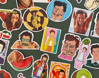 Lot 50 Harry Styles Stickers - watermelon sugar - fan girl - Vinyl stickers bundle- Funny stickers pack- stickers - love on tour