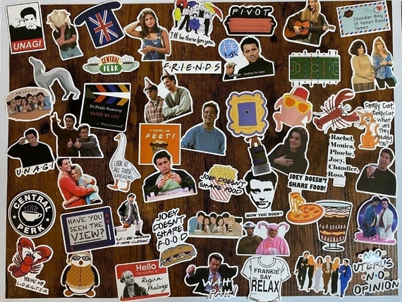 Friends Stickers Vinyl Stickers Bundle Funny Stickers Pack Stickers 