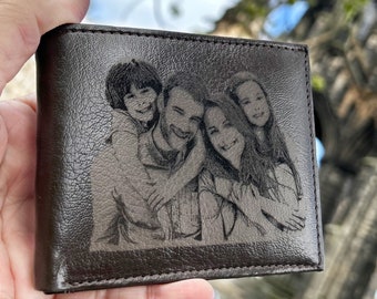 Personalized Men's Wallet with Photo / Man Wallet / Custom Wallet For Men / Unique Gift for Father / Best Dad Ever