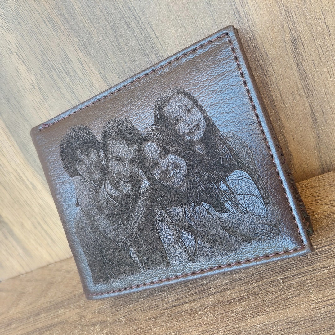 Personalized Photo Wallet For Men Engraved Mens Wallet Etsy Personalized photo wallet for men engraved mens wallet etsy