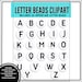 see more listings in the Buchstabenperlen ClipArt section