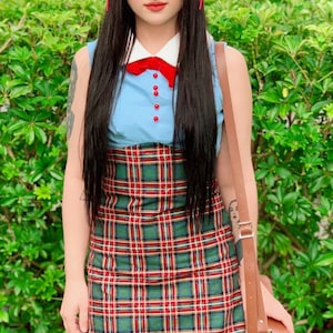 60’s Peter Pan Collar Plaid dress