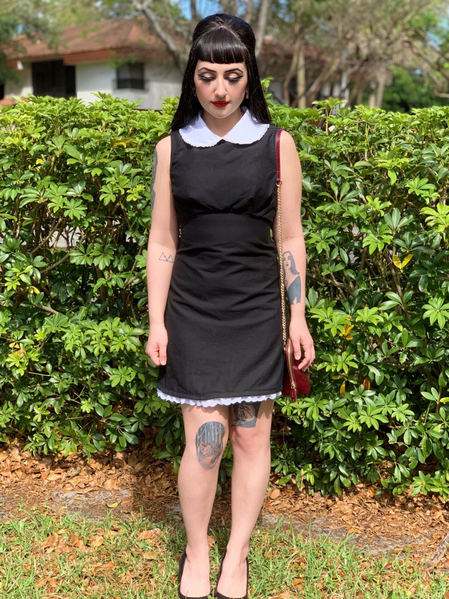 Black Peter Pan Collar 60's Mod Dress - Etsy