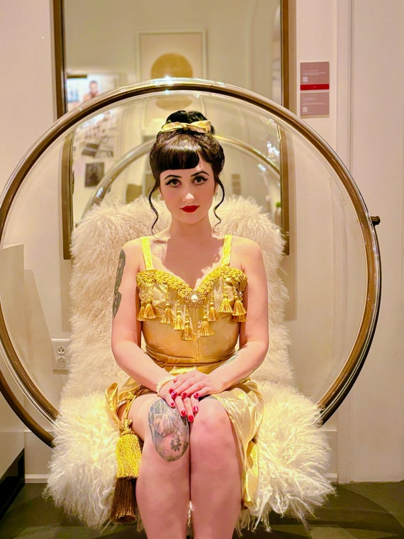 bombshell gold dress 1960s bombshell gold lame vintage dress – Modig main image 0