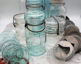 Download Blue Glass Jar Etsy