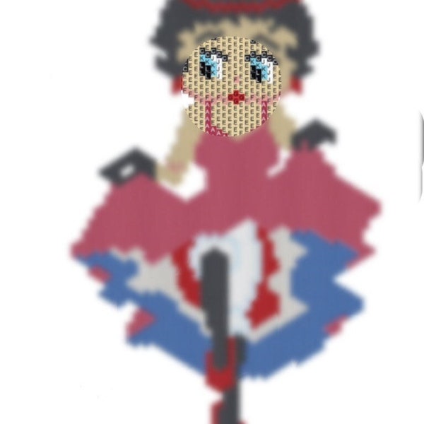 BETTY BOOP CANCAN diagram - Miyuki beads