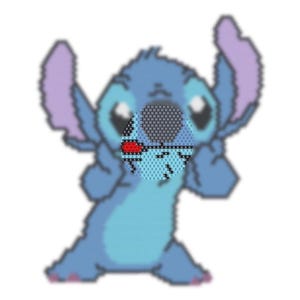 Peut inclure: Un personnage de dessin animé bleu avec de grandes oreilles et une expression espiègle. Le personnage a la langue rouge qui sort et fait une drôle de grimace.