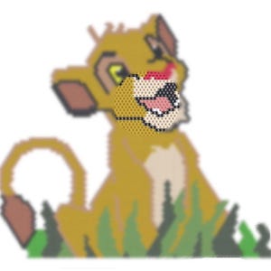 SIMBA diagram - miyuki beads