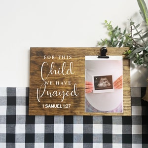 For This Child We Have Prayed Sign | For This Child We Have Prayed Wall Art | 1 Samuel 1:27 | For This Child We Have Prayed