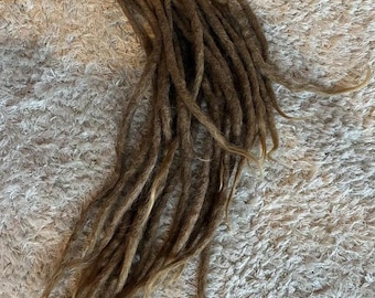 Real Human Hair Dreadlocks Set – Cosplay & Alternative Hair Extensions – Handmade Dreads