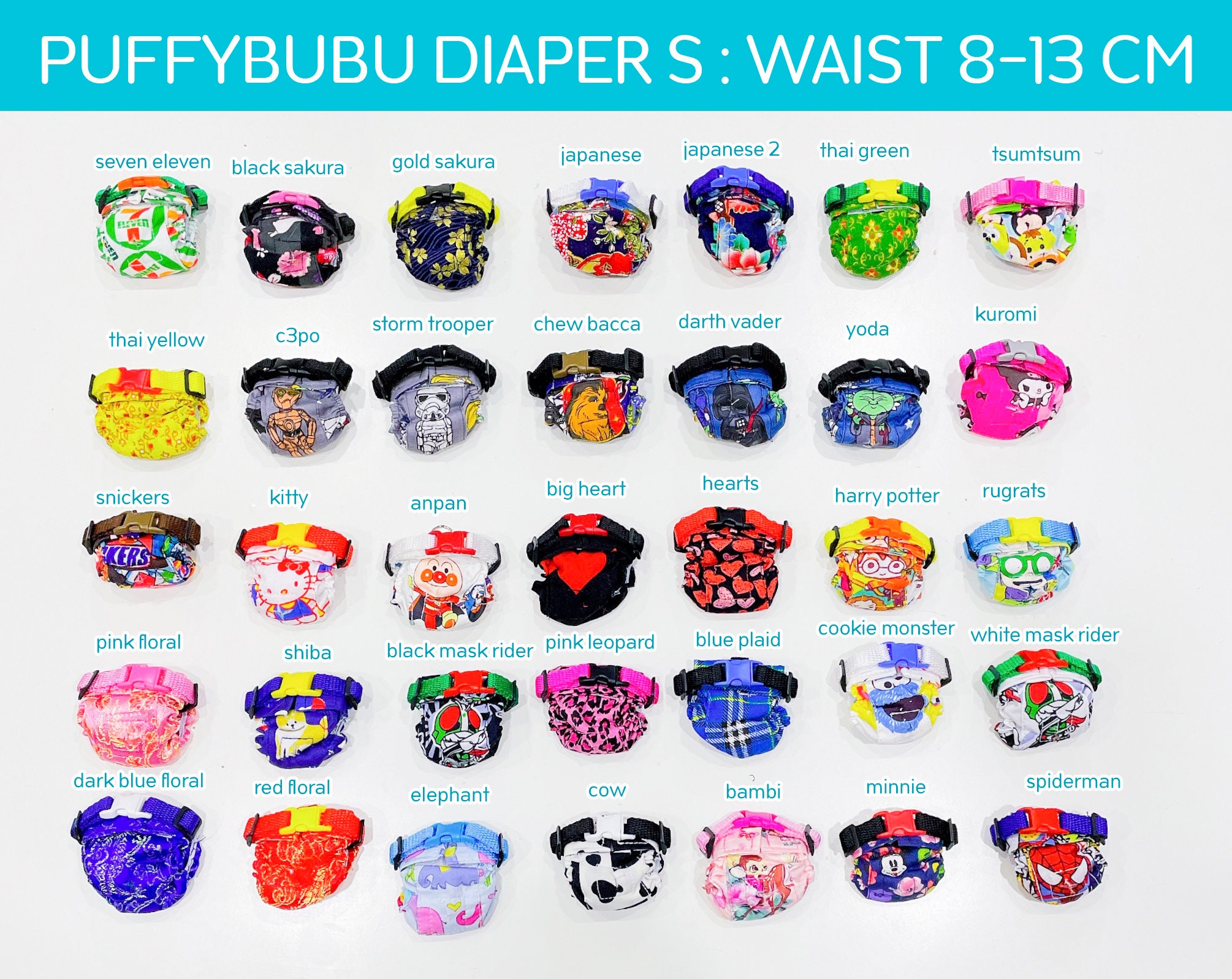 Capuchin 3 pack of Diaper Covers for Java Squirrel for Male/Female Owl Snow Capuchin 3 pack of Diaper Covers for Java Squirrel for Male/Female Owl Snow