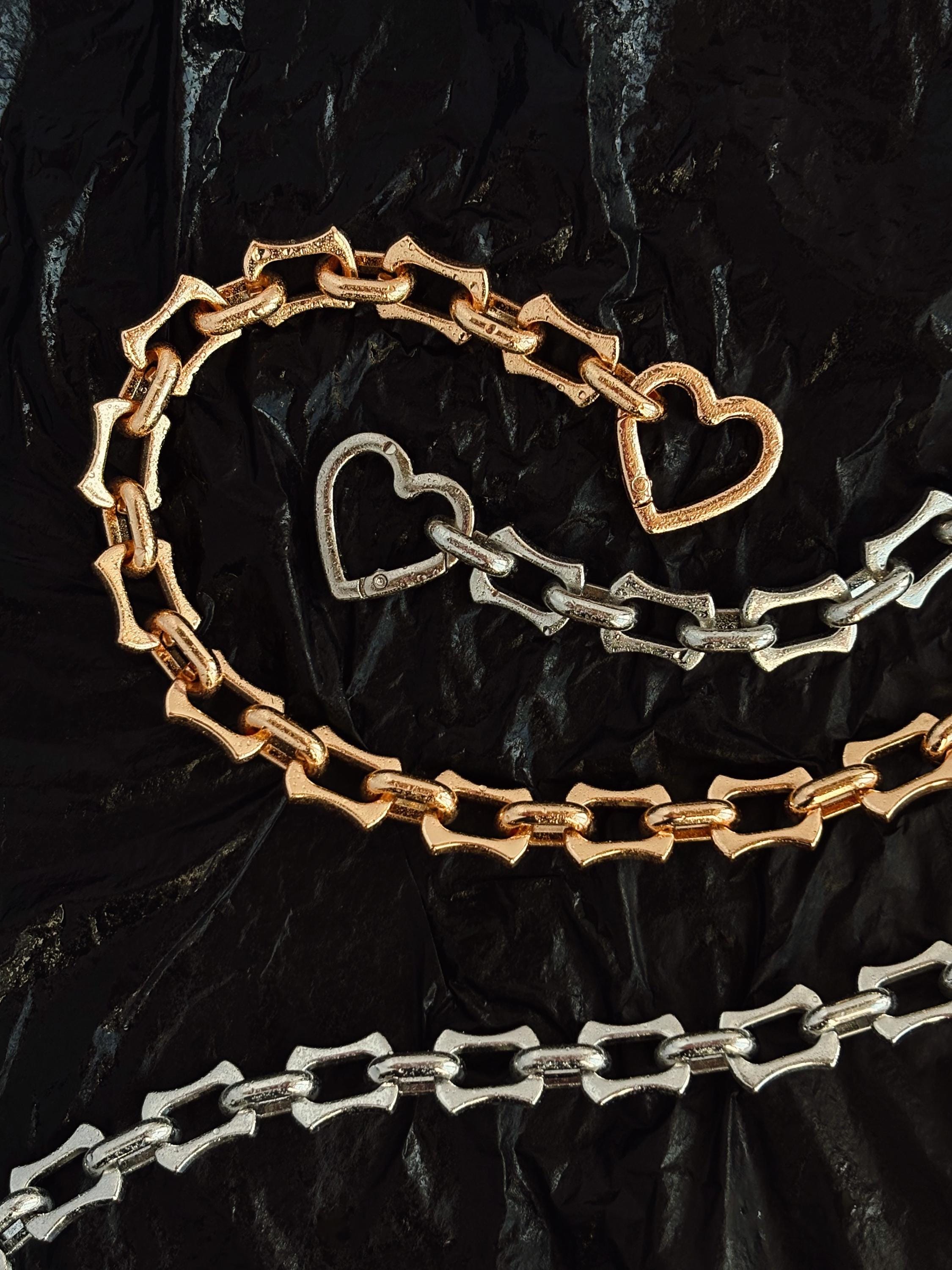 Luxury Stainless Steel Dog Chain With Heart Clasp - Etsy