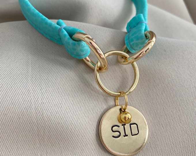 House Collar , ID Tag Collar , Soft Name Tag Collar for Sighthounds