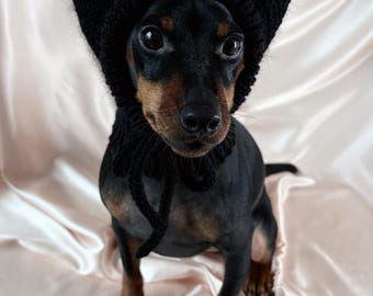 Handmade knit hat for dogs