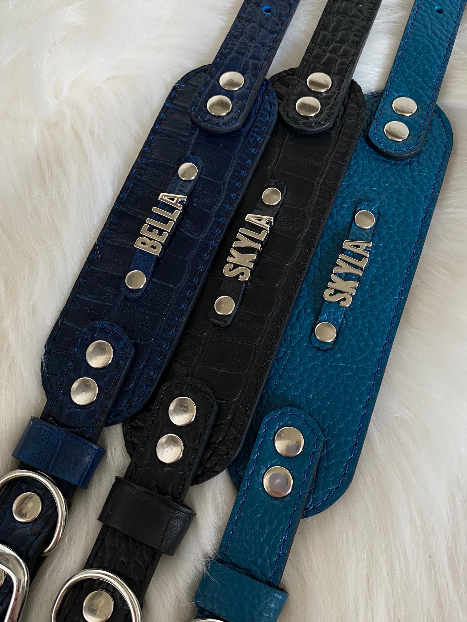 Personalized Wide Collars for Italian Greyhounds and Whippets. Etsy
