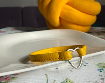 Collier de chien de maison , collier d'étiquette d'identification en cuir végétalien , collier pour un porte-nom , collier fin
