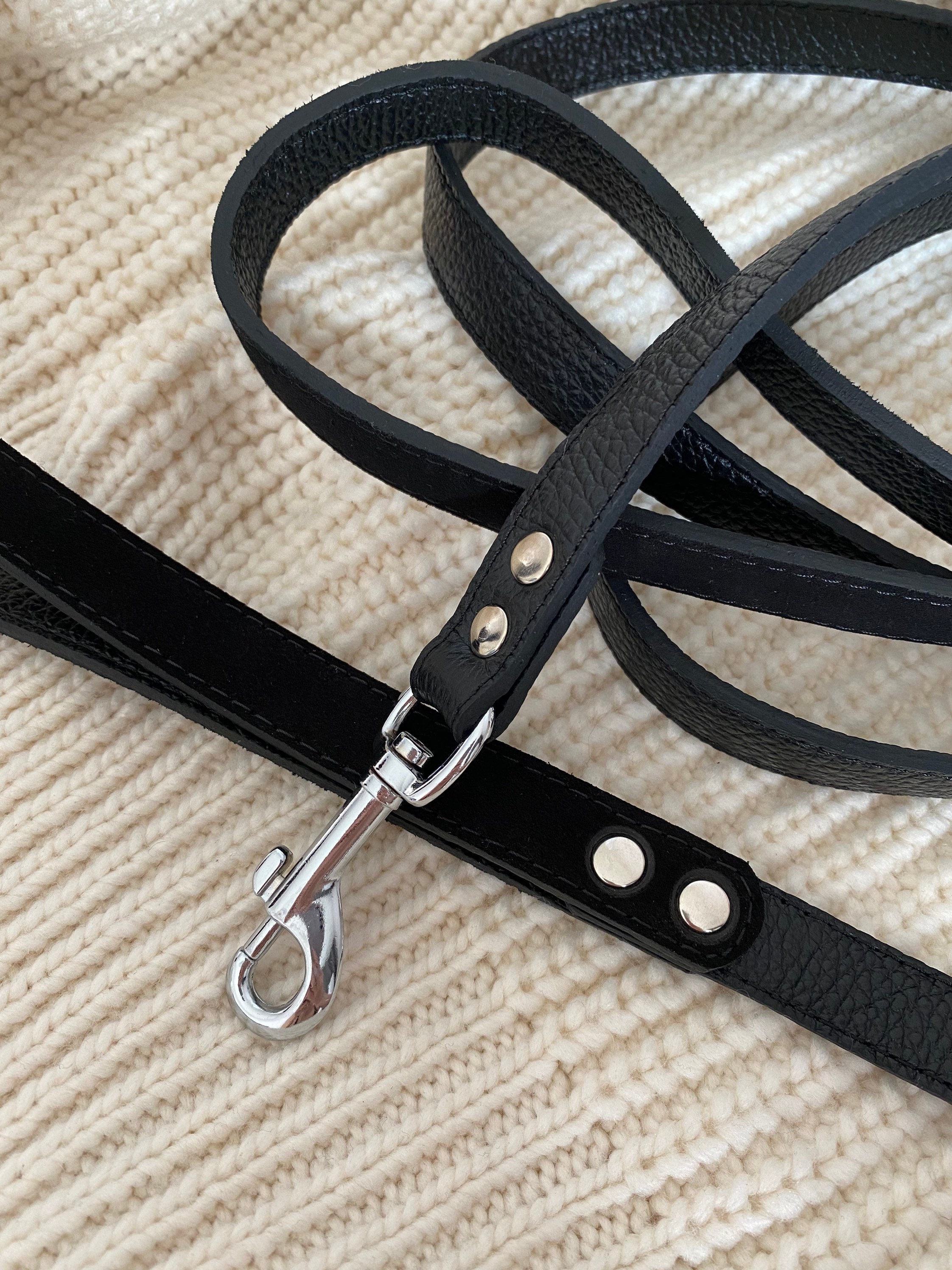 Genuine Leather Leashes. Different Colors and Styles Available Etsy