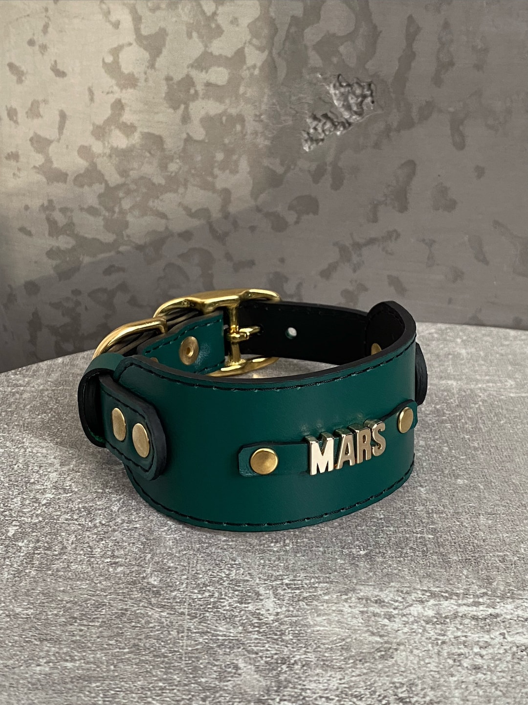 Personalized Wide Collars for Italian Greyhounds and Whippets. Genuine