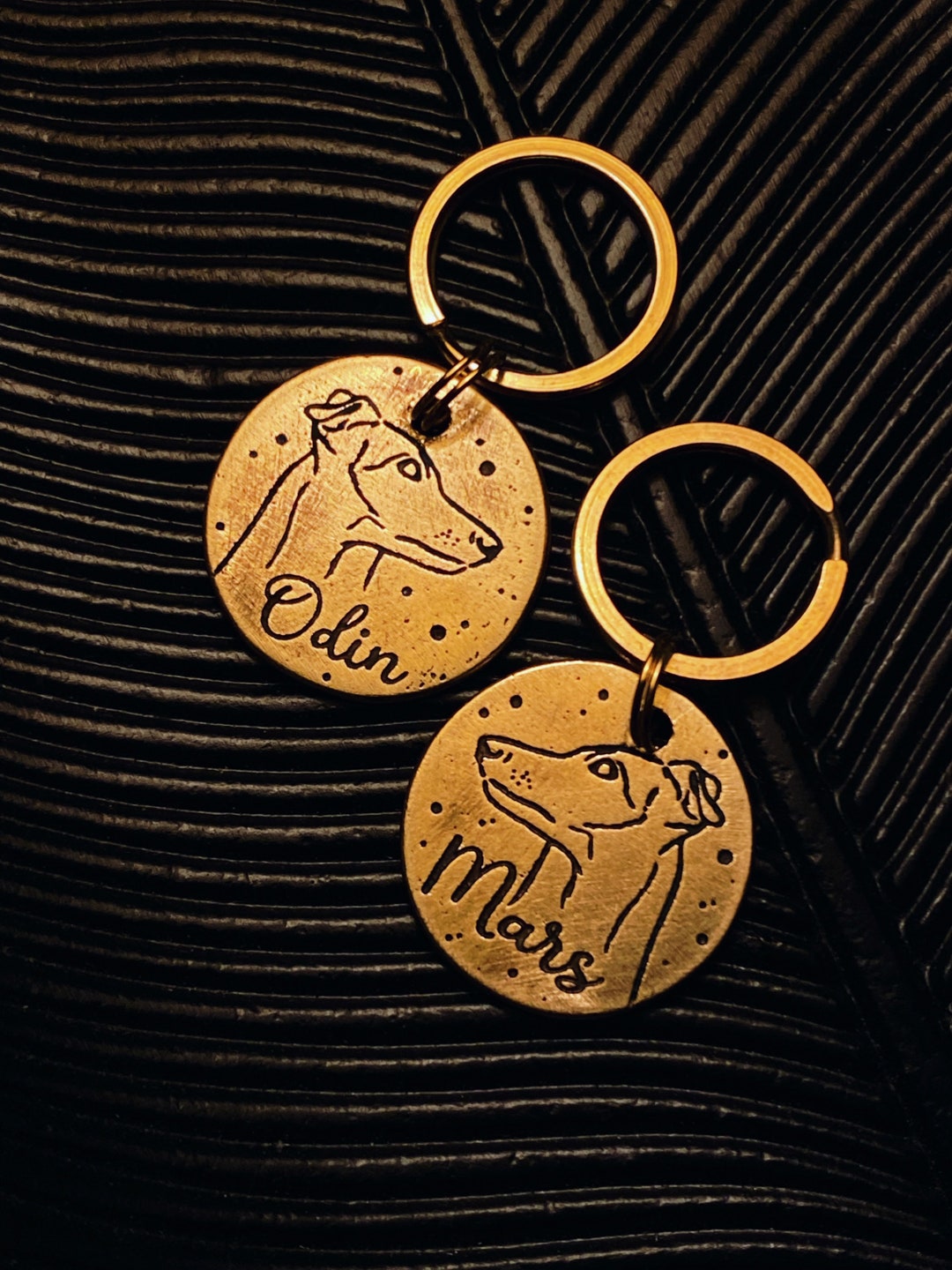 Brass Dog Nametag , Made in Ukraine. Greyhound Nametag. Etsy