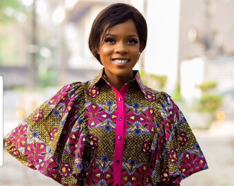 ankara office gowns