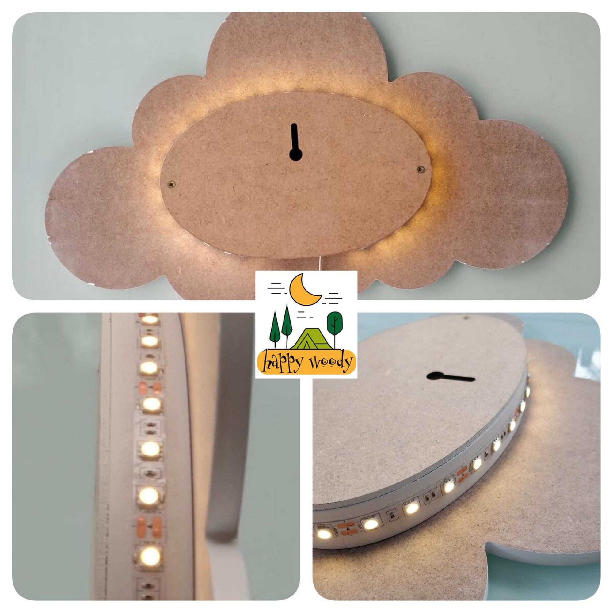 Set of 3 NURSERY WALL LIGHT / Kids and Baby Room Lighting / 1 Etsy